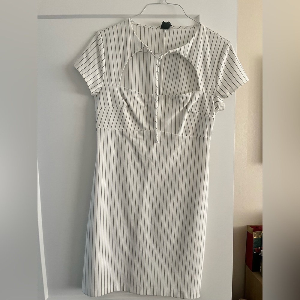 Wild Fable White Striped Mini Dress - Picture 2 of 8